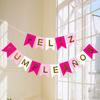 1/5/10PCS Spanish Letter Flag Birthday Decoration Paper Happy Birthday Banner for Adult Birthday Party Backdrop Pendant Decor
