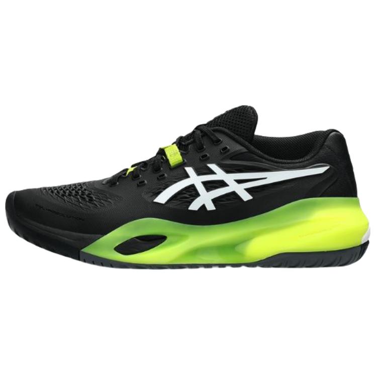 

Новые мужские теннисные кроссовки Asics GEL RESOLUTION X с низким верхом, устойчивые к истиранию, черно-зеленые 1041A481-002 41.5