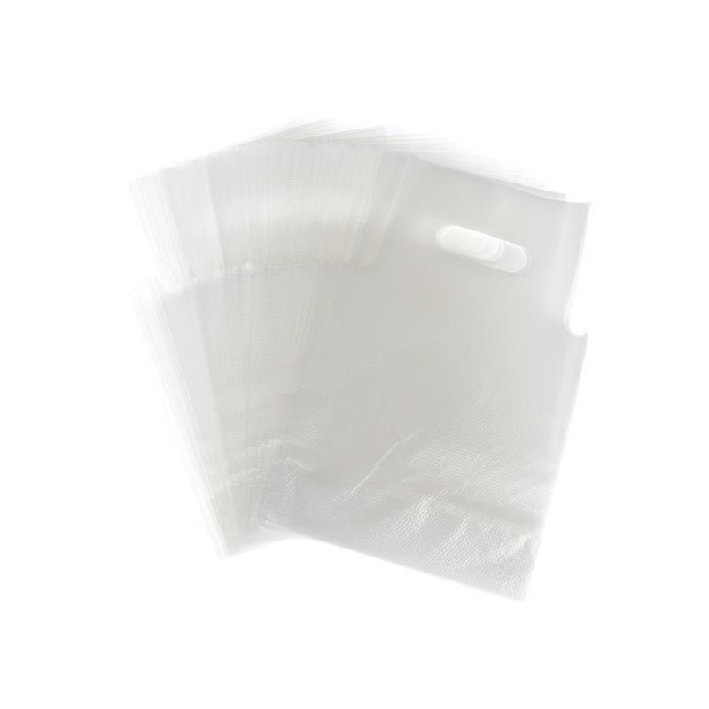 100Pcs Single/Double Cup Milk Tea Packaging Bags Frosted Transparent Disposable Beverage Plastic Bags Coffee Takeout Tote Bag