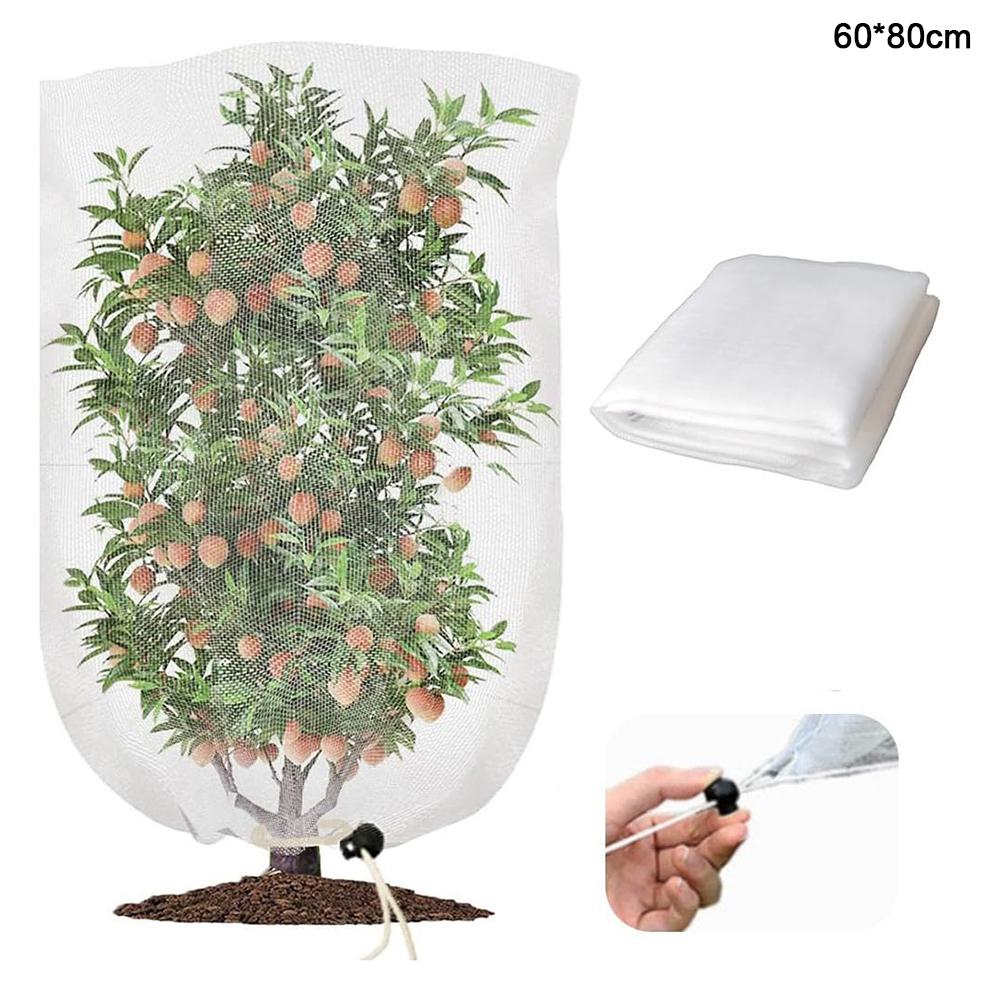 

Сітка для плодових дерев зі шнурком 60 x 80 см Садовий захист від комах Намет-сітка для рослин Захист від комах