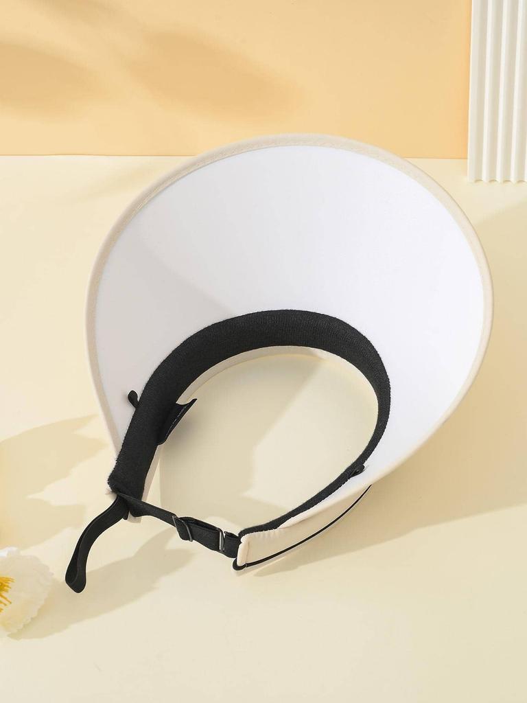 Summer New Fashion Visor Straw Hat Female Tassels Design Empty Top Outdoor Women Sun Caps