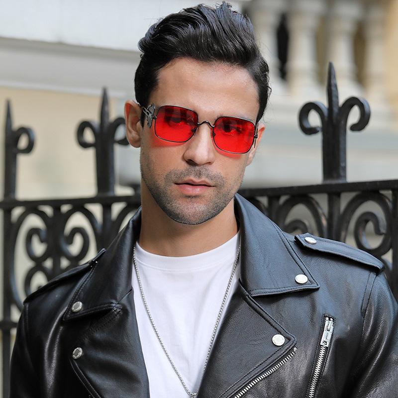 Steampunk Sunglasses Men'S Metal Side Windproof Sunglasses Box Glasses Sunglasses1914