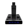 For PS VR2 Charging Station Display Stand with LED Light Controller Charger Compatible with Playstation 5 Gamepad Handle VR Headset