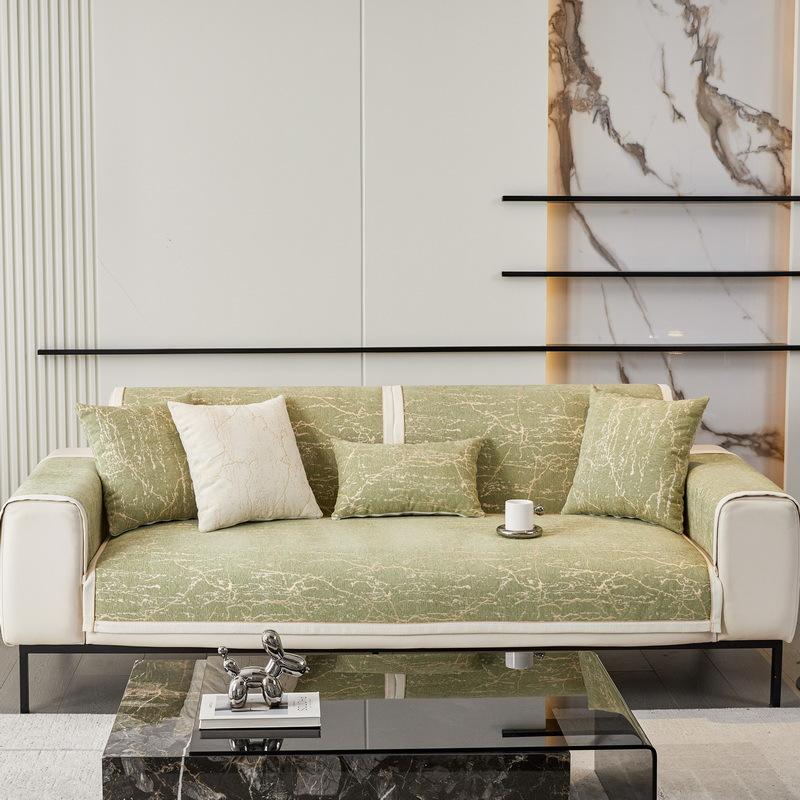 French Sofa Cushion Light Luxury Style Four Seasons Universal Non-Slip Internet Celebrity High-End Atmosphere Simple Modern Cover Towel Cover Cloth