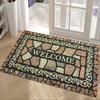 1pc Non-Slip Welcome Doormat - 100% Polyester Soft Durable Entryway Rug  Machine Washable Modern Home Decor with Fashion Comfort