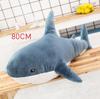 1pc 80/100CM Big Size Shark Plush Toy Soft Stuffed Speelgoed Animal Reading Pillow for Birthday Gifts Cushion Gift For Children