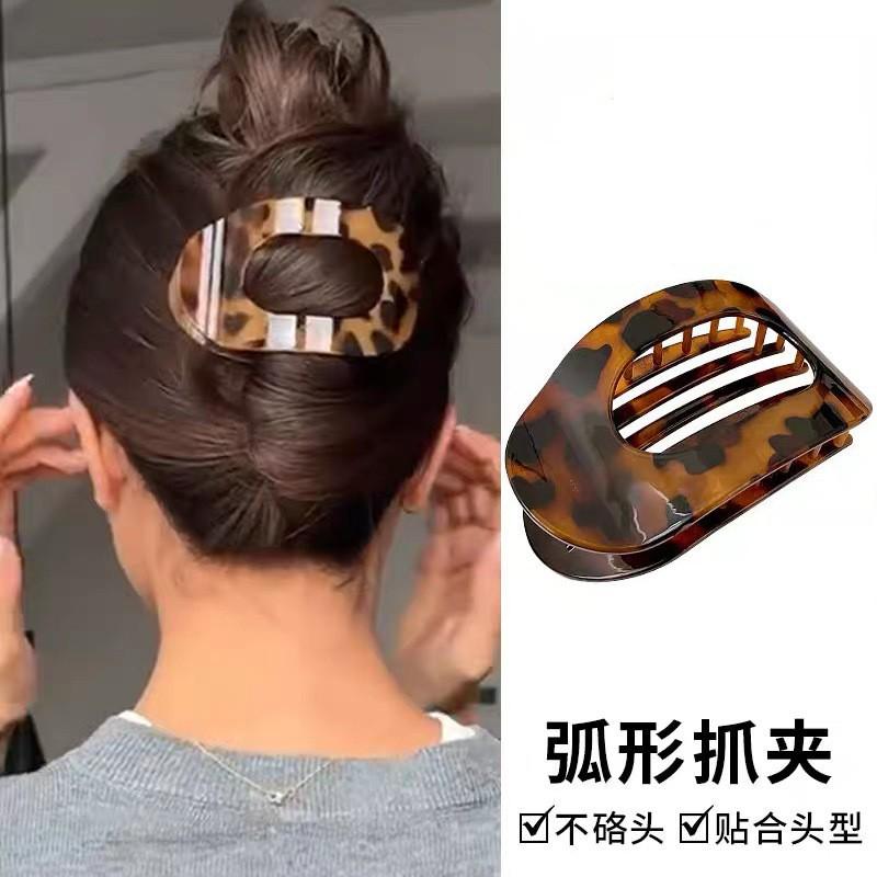 Acrylic Wave Grab Clip for Women 2025 New High-end Hair Clip Large Hair Volume Large Shark Clip Back of the Head Clip