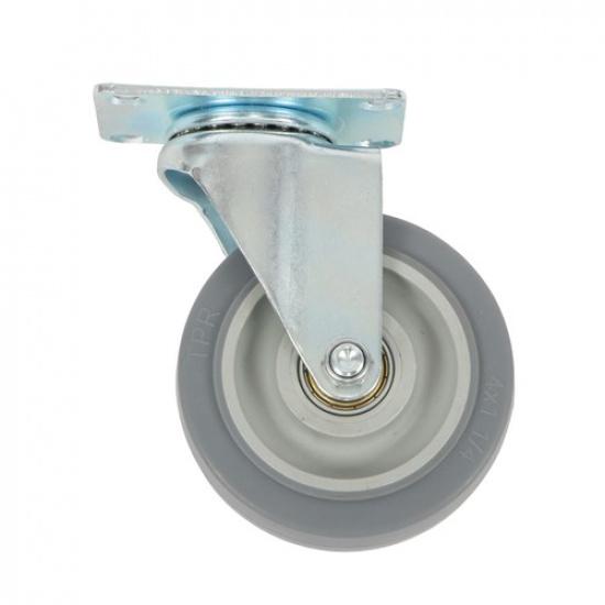 4 Pcs 4 Inch Heavy Duty Swivel Caster Wheels 1200Lbs Two Straight, Two Inclined