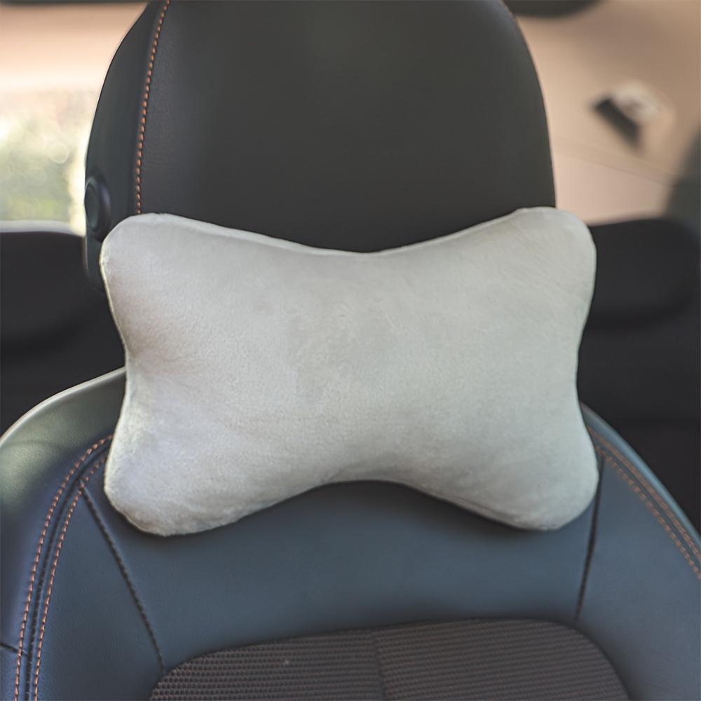 Car Winter Neck Pillow, Solid Color Simple and Convenient Headrest Cushion, Effectively Fits Your Neck, Soft and Comfortable