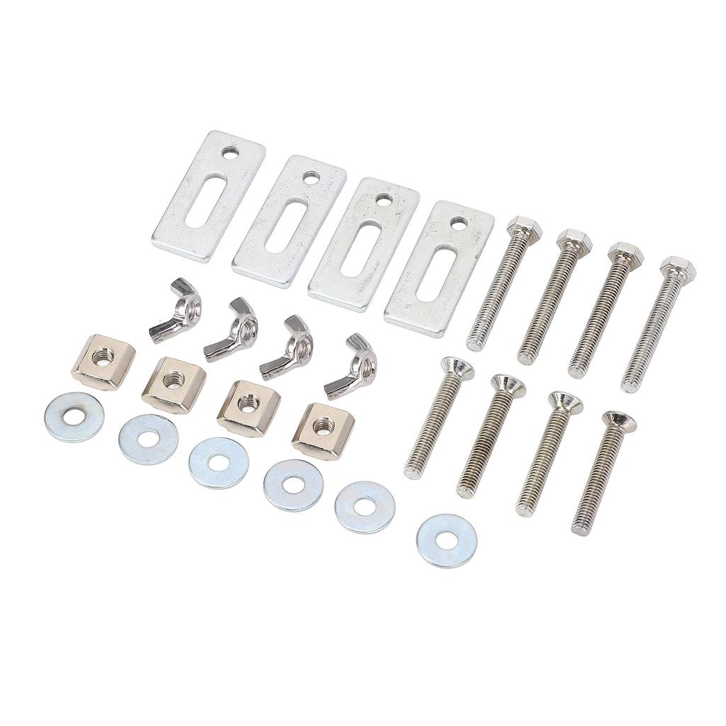 4 Pcs T Track Mini Hold Down Clamp M6 Nut Zinc Aluminum Alloy T Track Clamp for 3018 Series CNC Rout
