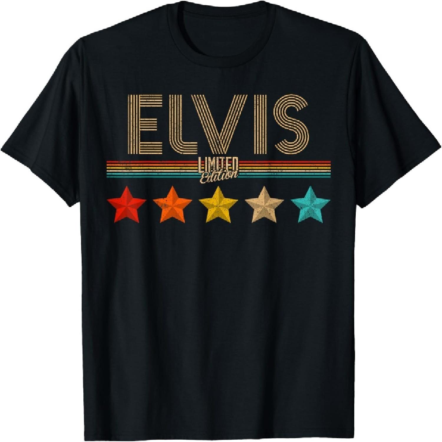 

Elvis T-Shirt Elvis Name Birthday Shirt Gift Elvis T-Shirt M чорний
