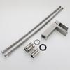 304 Stainless Steel Waterfall Bathroom Basin Faucet Black/Nickel Deck Mounted Square Single Handle Hot And Cold Mixer Tap