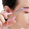 1pc Stainless Steel Eyebrow Trimming Scissors With Comb, Comb And Scissors Integrated, Precise Eyebrow Trimming Tool