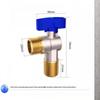 2Pcs Heavy Duty Copper Ball Valve Leakproof Full Opening Smooth Flow Shutoff Valve for Bathroom Renovation