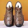 Cotton Shoes Men's New Winter Velvet Warm High-top Casual Leather Shoes Soft-soled Sports Casual Shoes Thickened Snow Men's Shoes