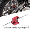 Aluminium Alloy Motorcycle Chain Alignment Tool  Maintenance Technician