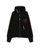 ADSB ANDERSSON BELL Unisex Heart Logo Hood Zip-Up Sweater Atb1420U(Black)