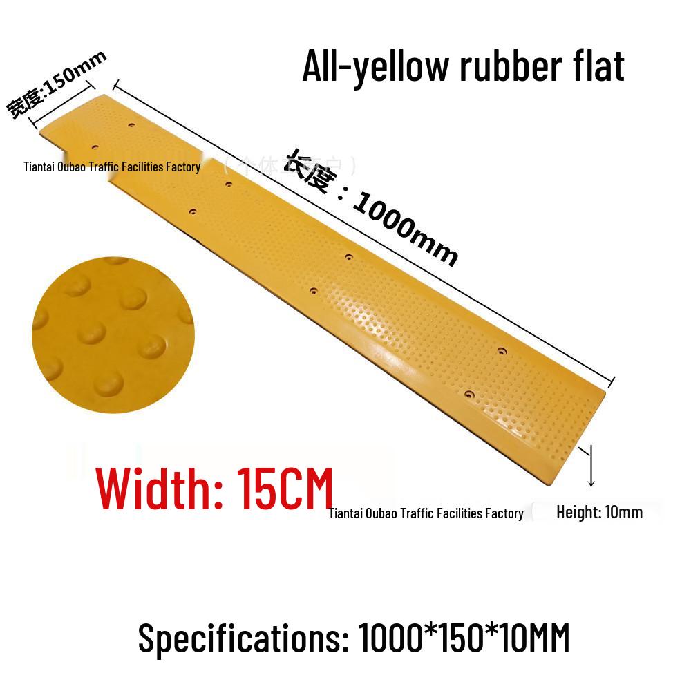 Non-Motorized Lane Mini Bump & Anti-Skid Strip for Bicycles and Pedestrians