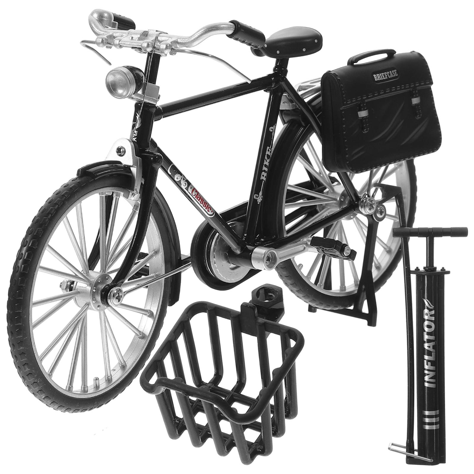 

DIY модель велосипеда маленькая фигурка велосипеда украшение винтажный стиль миниатюрный орнамент чёрный