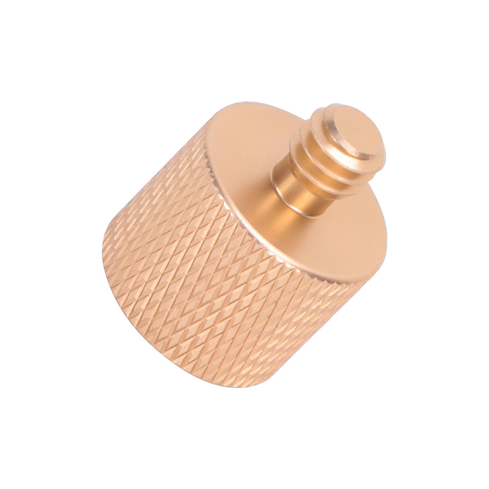 

Переходник с резьбы 3/8 дюйма (мама) на резьбу 1/4 дюйма (папа) для штатива, монопода, камеры, фото, латунь