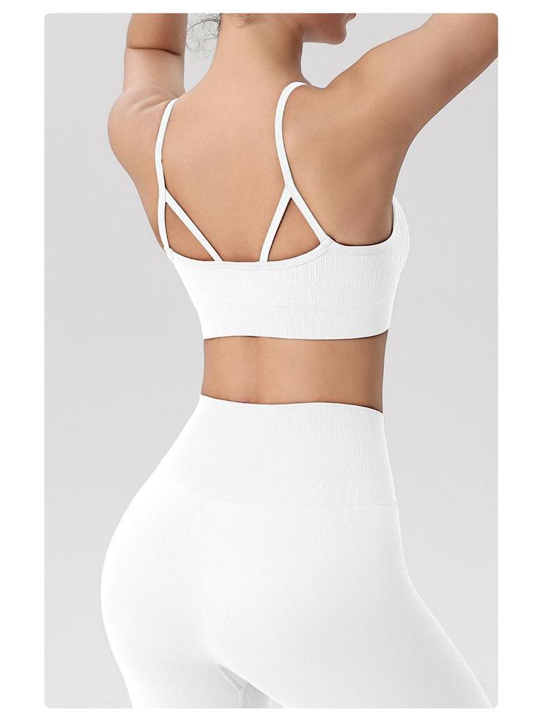 Yuka Lian Mei Women's High-Intensity Shockproof Yoga Vest with Built-in Bra