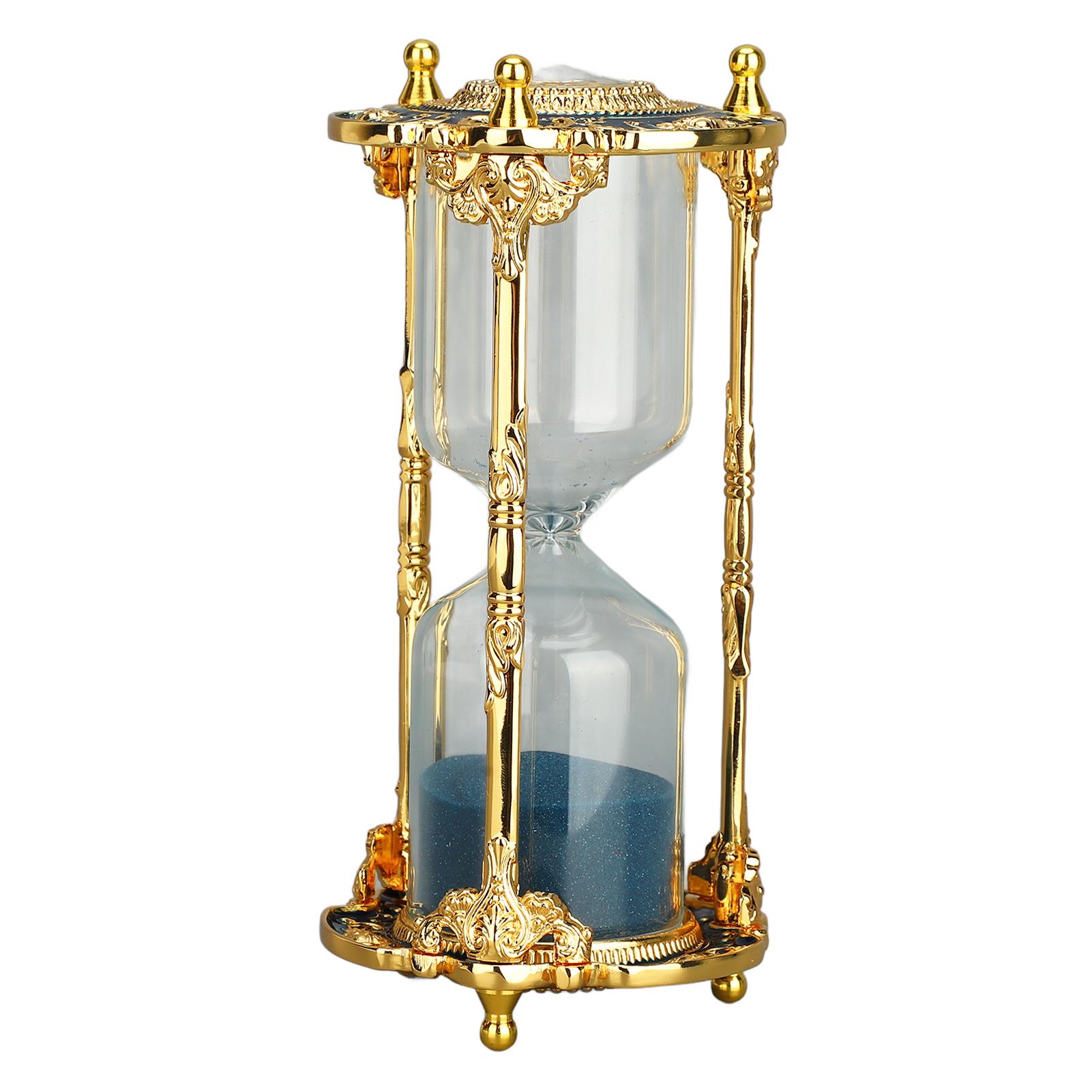 

Sand Clock Timer 15 Minutes Metal Watch Home Desk Decor Hourglass Ornament