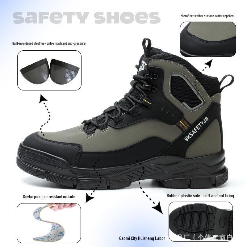 TK All-Season Lightweight Safety Boots - Anti-Smash & Puncture, Comfortable for Long Standing