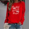 2026 Women's English Letter Pattern Round Neck Hoodie