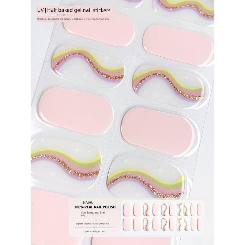 

Cartoon Nail Stickers Gel Advanced Stereo Xiaohongshu Dark brown