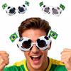Soccer Fans Sunglasses, Football Events Stadium Sunglasses, Lightweight Football Frame, National Flag Sunglasses for Men Women Party Photo Props