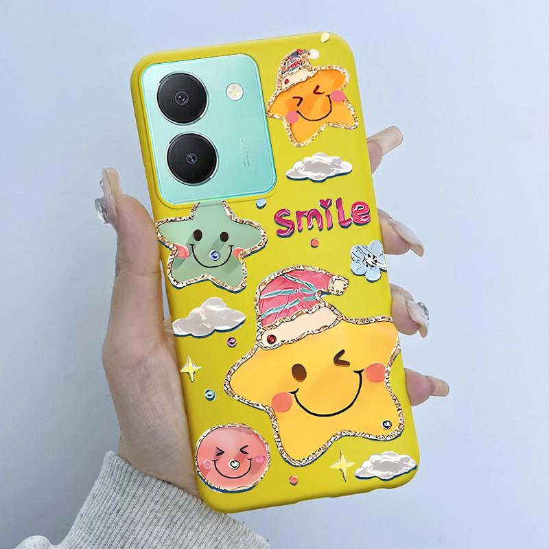 For Vivo Y27s Case Vivo Y36 Russian Cover Beautiful Butterfly Flower Girls Design Bumper Shell For Vivo V2247 V2322 Back Housing