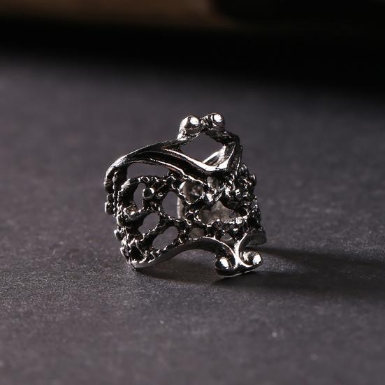 1Pc Women Retro Punk Hollow Out Engraving Ear Cuff Clip Charming Ear-Hook Earring