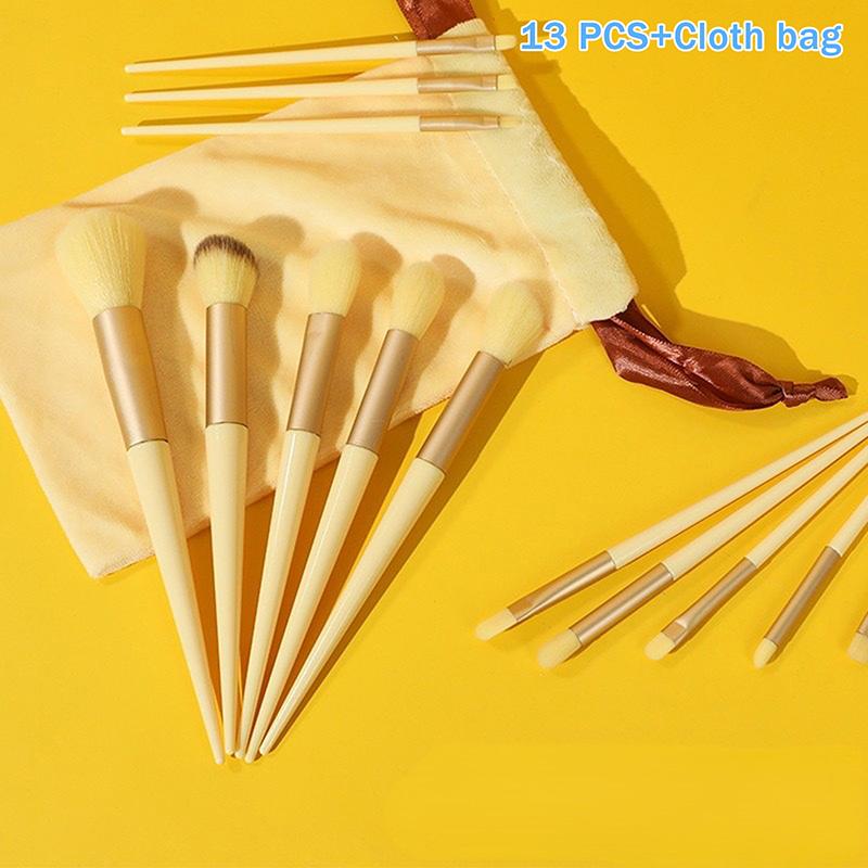 8/13Pcsmakeup Brush Set Fluffy Professiona Cosmetic Foundation Powder Eyeshadow Kabuki Blending Make Up Brush Beauty Tool Makeup