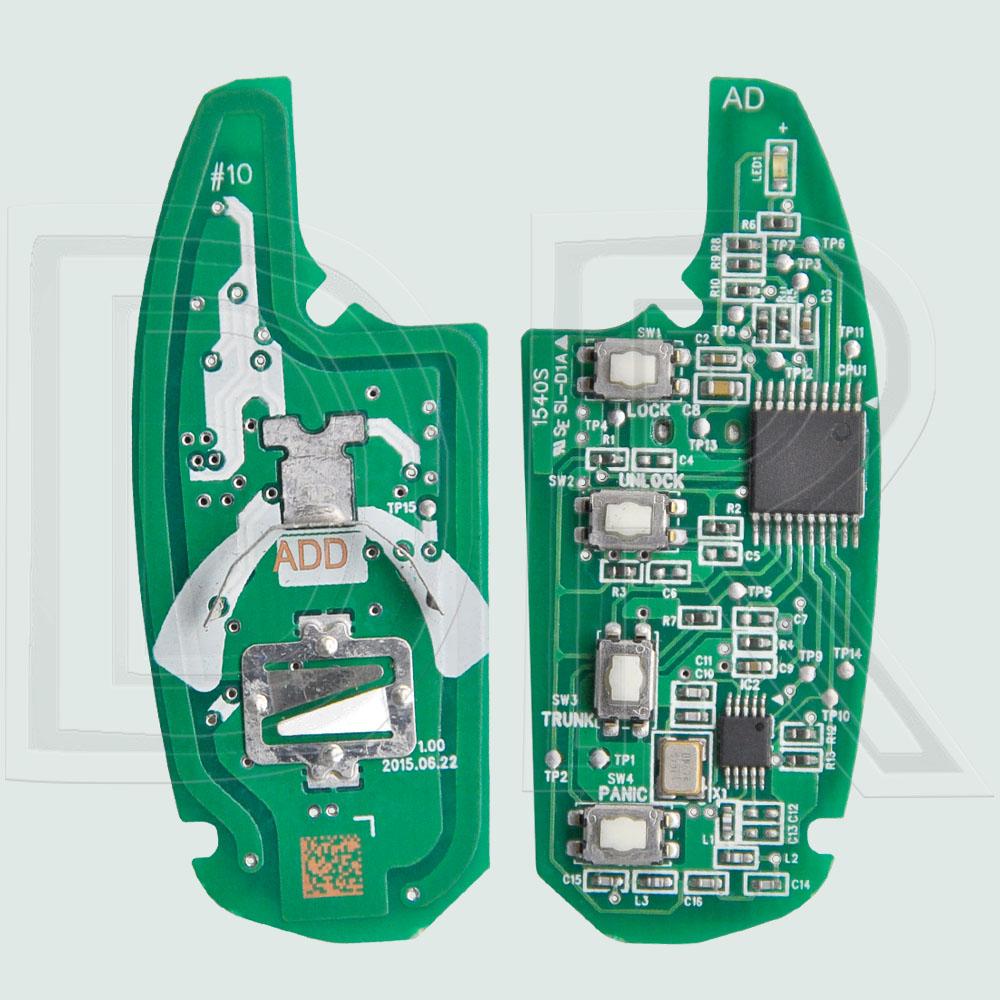 DR 95430-1S110 Original PCB Original 4D60 Chip 433MHz Flip Car Remote Key With HYN14R Blade For Hyundai HB20 2016 2017 2018 2019