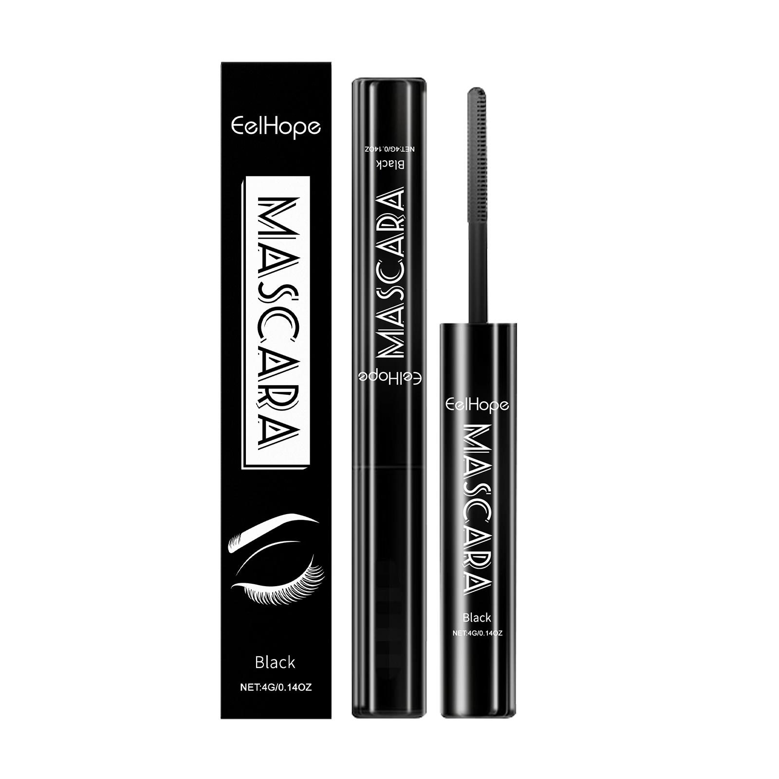 Eelhope Black Mascara - Long-lasting, natural beauty, curling effect, smudge-proof black mascara
