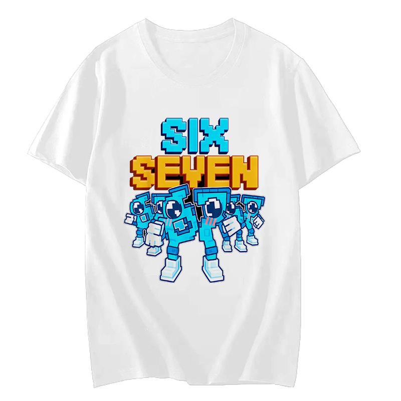 Funny Six Seven 67 Brainrot Print Fashion T Shirt Unisex Women Fashion Gaming Meme TShirt Y2k Casual Short Sleeve Tee Tops Clothes