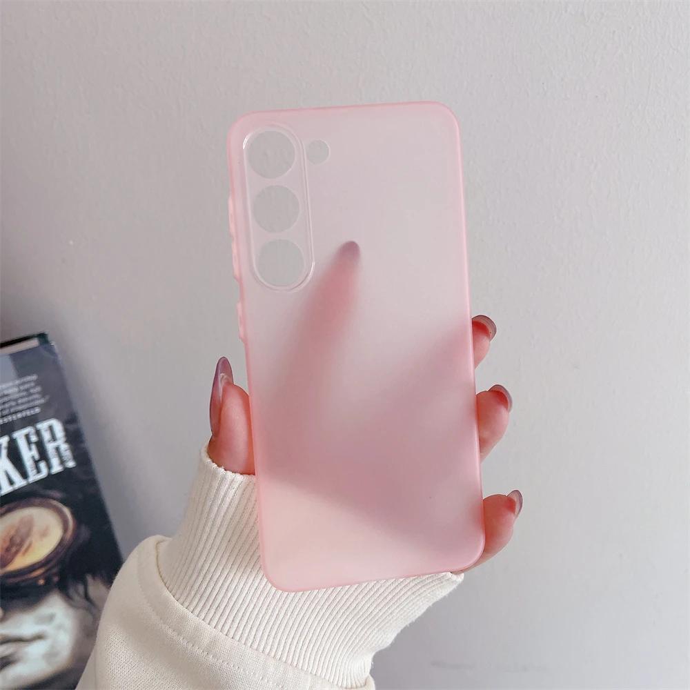 Ultra Thin Matte Translucent Phone Case for Samsung Galaxy S26Ultra S26 Pro S25 Edge S24 S23 A57 A37 A27 A17 A07 A54 Note20Ultra Camera Protect Cover