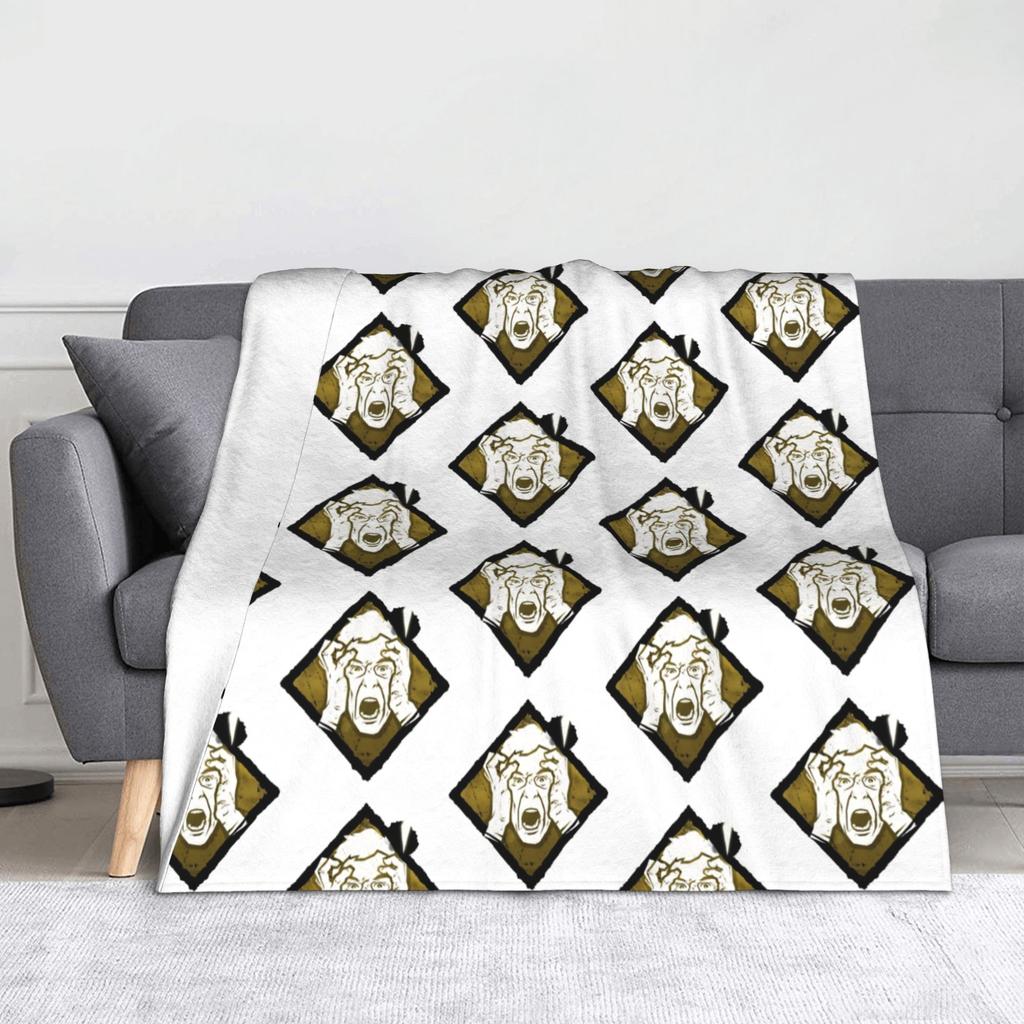 Deads by Daylights Horror Game Blankets  Flannel Throw Blanket Summer Air Conditioning Personalised Lightweight Bedspreads
