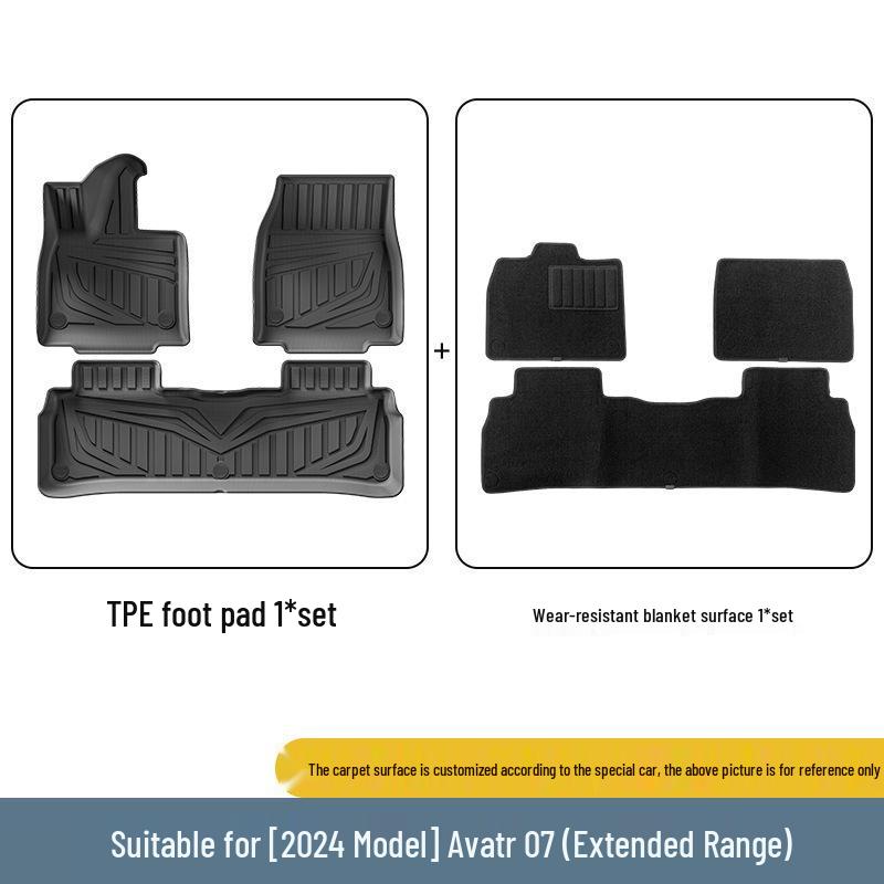 Avatr 07 (2024-2026) Vehicle-Specific TPE Car Floor Mats & Trunk Liner