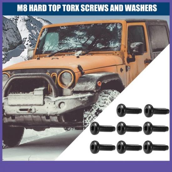 Windshield Frame Screws Bolts EIGHT  for Jeep Wrangler JK 2007-2018