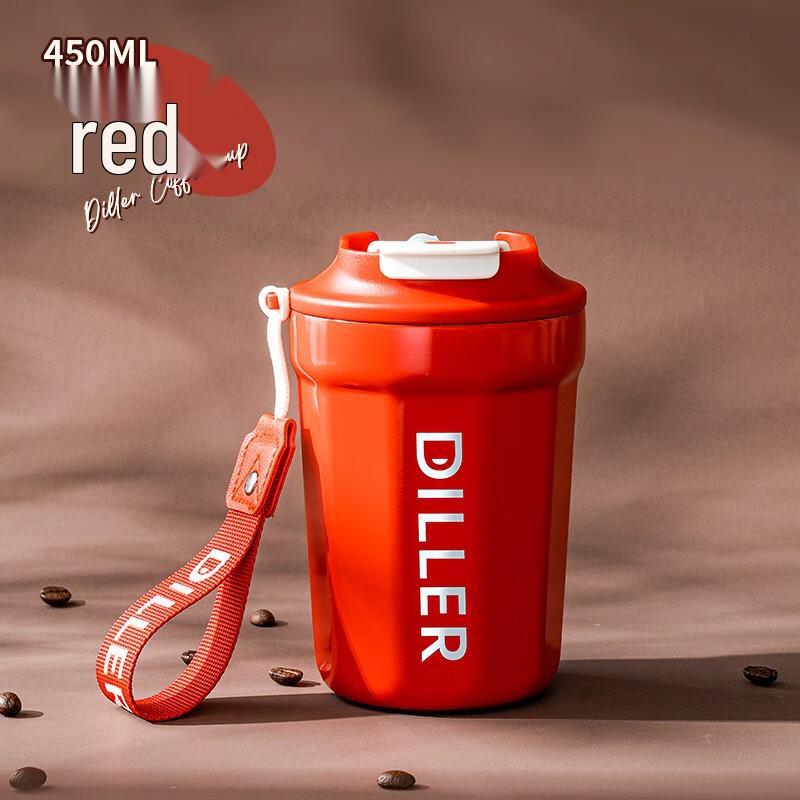 Diller Portable Ceramic Lined Stainless Steel Coffee Mug