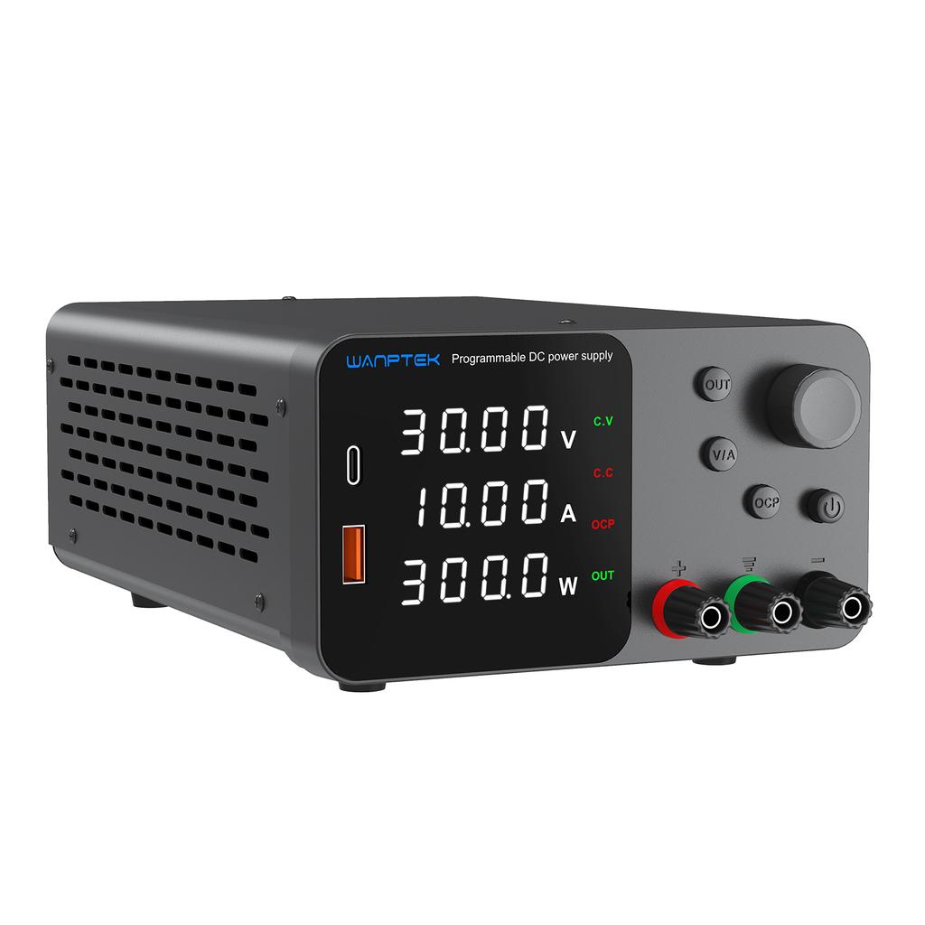 thumbnail image 2 of Wanptek 30v Dc Power Supply Wanptek DC Power Supply Variable 30V 10A, Bench Power Supplies With Adjustable Bench 2 of 14