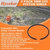 Piese Mecanice, Segment Piston Motocoasă, 40-5 Două- Segment Piston Mașină de Tuns Iarba