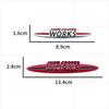 3D Chrome Metal Car Sticker John Cooper Works Emblem Decals For  Mini JCW R50 R52 R53 R55 F56 F55 F60 Fender Front Grille Logo