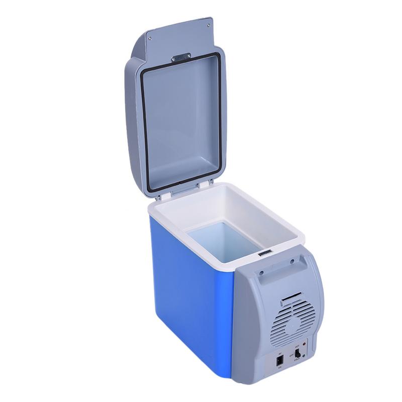 Nová mini lednička 7,5 l Přenosná lednička do auta s mrazákem Mini Camping Lednice Ohřívání a chlazení Chladnička do auta