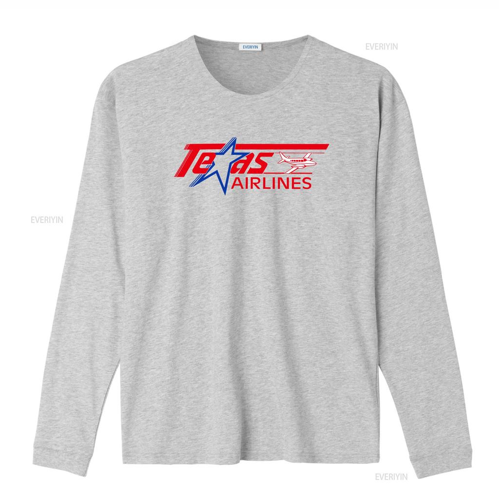 Texas Airlines Retro Vintage T Shirt for USA International Airport Design vintage Washed designer clothes homme Soft Stretched