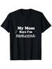 My Mom Says Im Special Print Tshirt Fashionable Summer Short Sleeve Sports Crew Neck Tshirt Comfortable and Versatile Unisex