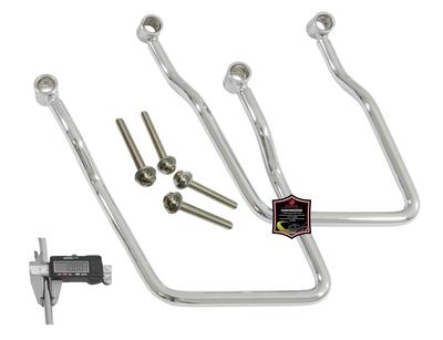 GUDAVO Luggage Bracket Saddlebag Pannier Support Bar for Honda Shadow Spirit VT750 DC and Yamaha Wildstar (Roadster) XV 1700 Warrior