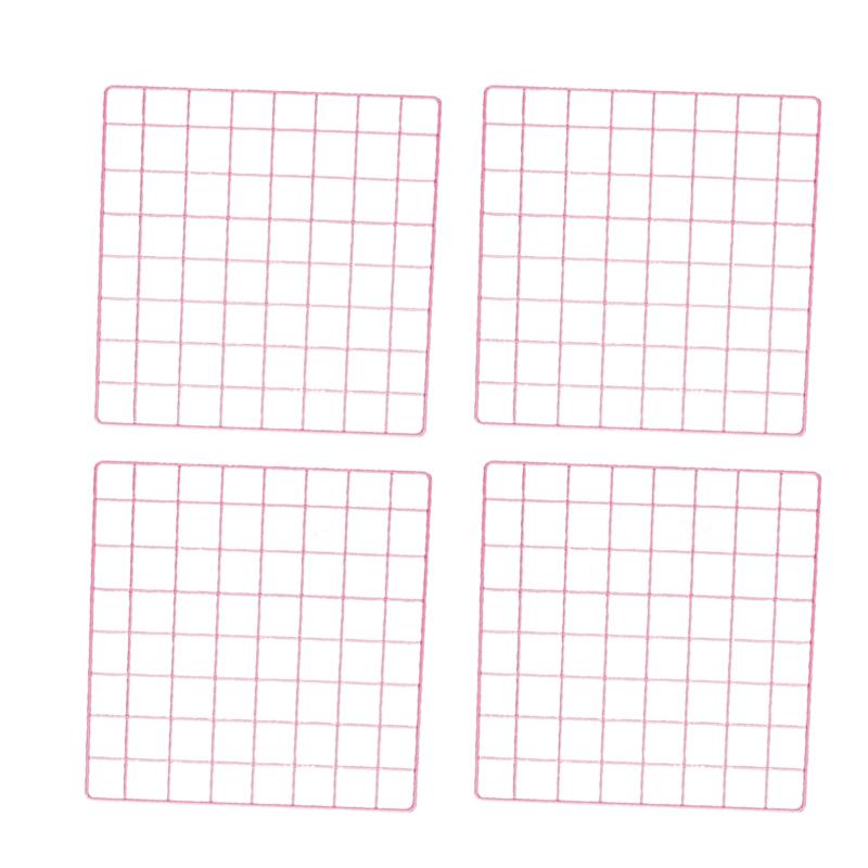 2/4/6pcs - Photo Wall Grid Panel, Photo Hanging Display, Metal Mesh Wall Decoration, Multi Functional Hanging Painting