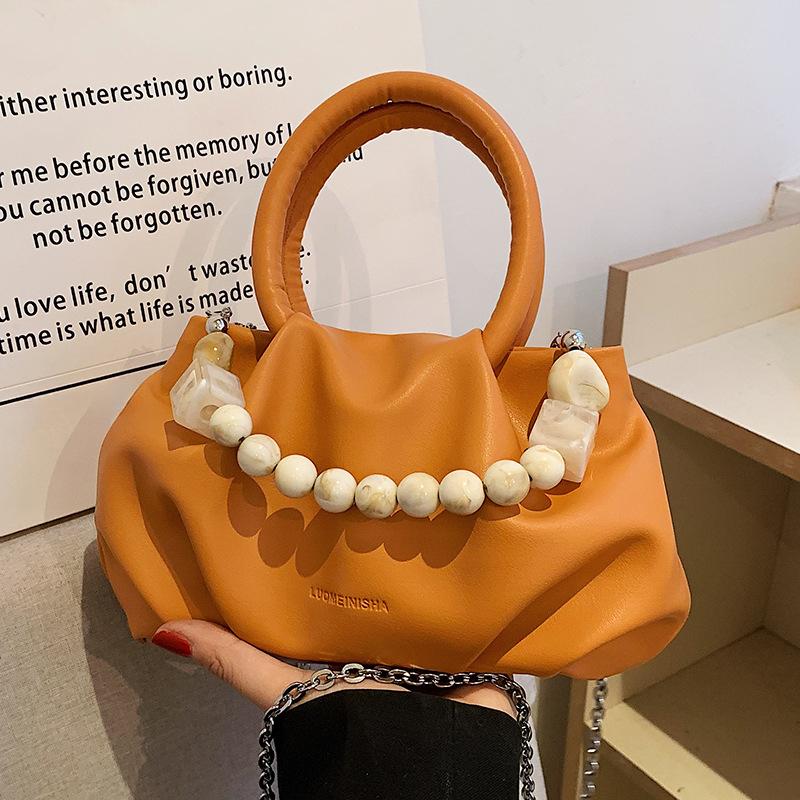 

Французский стиль PU женские сумки через плечо 4 цвета модные универсальные женские клатчи с цепочкой новые женские плиссированные сумки